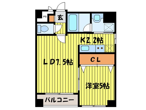 クラ－ジュ南円山の物件間取画像